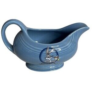 FIESTA WARE Bugs Bunny Blue Gravy Boat Warner Bros Looney Tunes Homer Laughlin